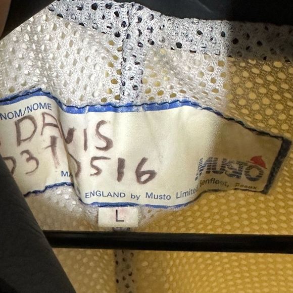 VTG Musto Yacht Sailing Jacket Mens Large - Picture 3 of 5